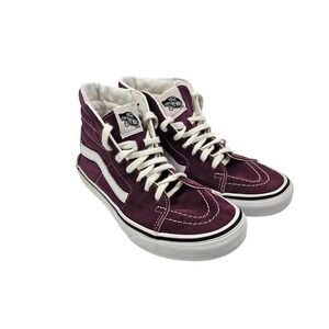 Vans SK8-Hi Suede High Top Sneakers Grape Wine / True White Women's Size US 7